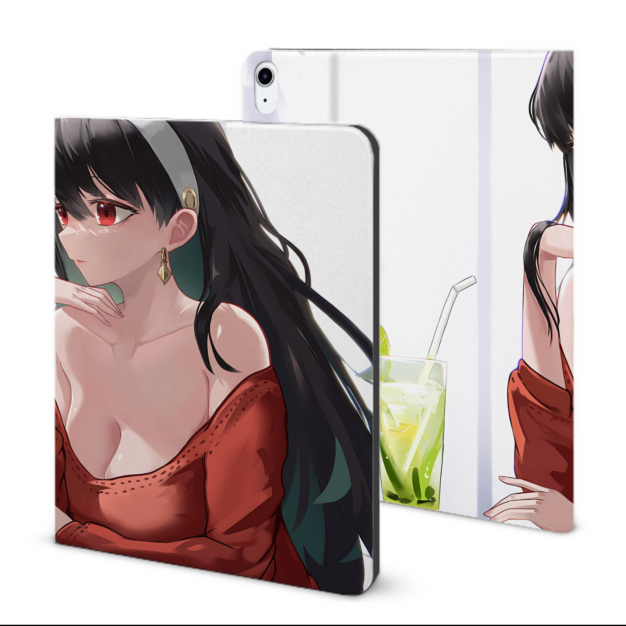 （画像用） SPY×FAMILY间谍家家酒 IPad ケース ブック型 PUレザー TPU 耐衝撃 軽量 薄型 ペン収納なし 全面保護 IPad 各モデル対応